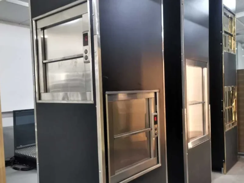 çapraz girişli monşarj asansör