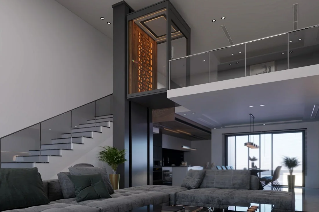 Duplex home lift, dublex ev asansörü